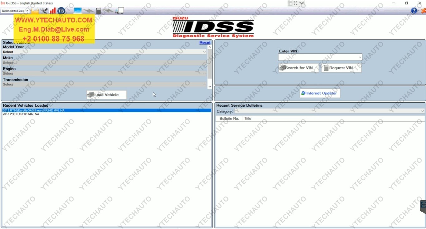 isuzu idss update keep starting over